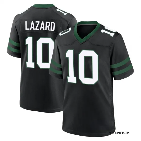 Men's Allen Lazard New York Jets Game Black Legacy Alternate Jersey