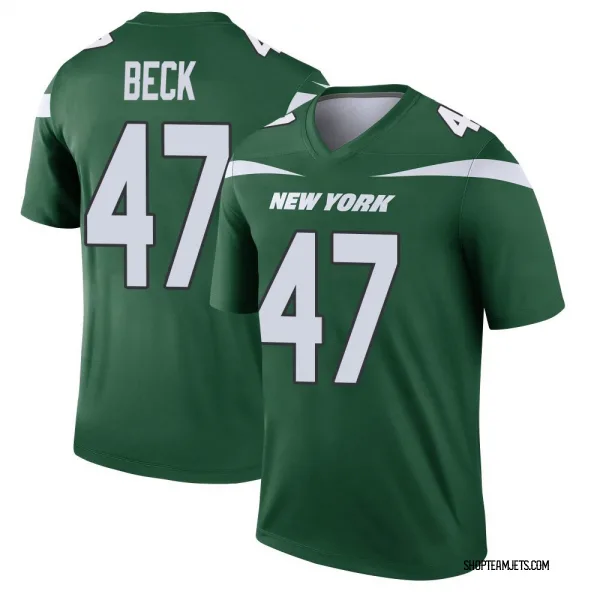 Men's Andrew Beck New York Jets Legend Green Gotham Player Jersey