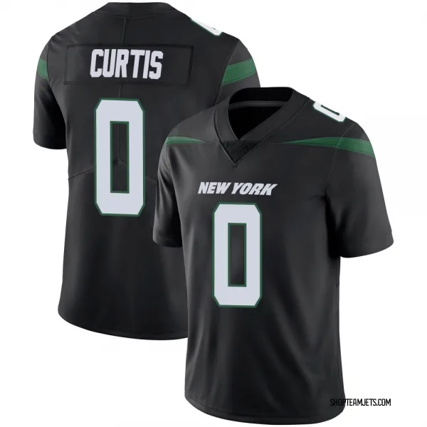 Men's Chase Curtis New York Jets Limited Black Stealth Vapor Jersey