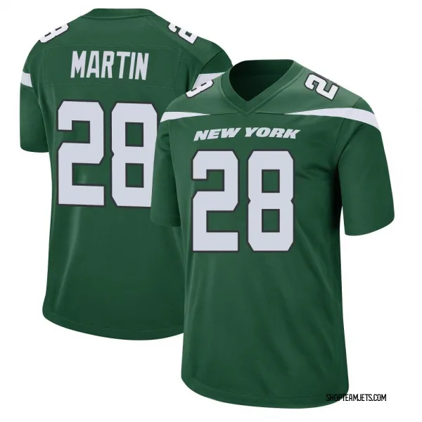 Men's Curtis Martin New York Jets Game Green Gotham Jersey