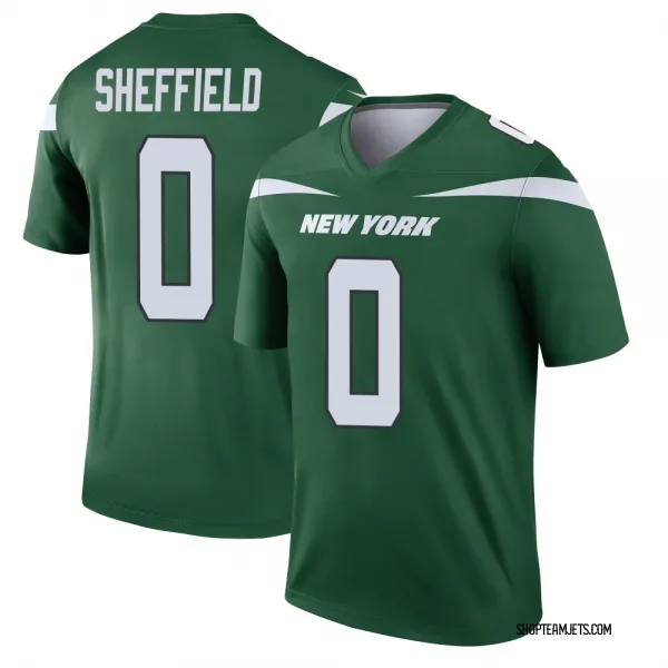Men's DT Sheffield New York Jets Legend Green Gotham Player Jersey