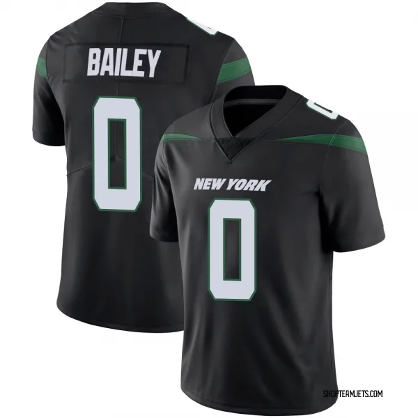 Men's David Bailey New York Jets Limited Black Stealth Vapor Jersey