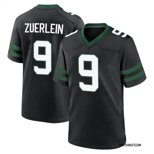 Men's Greg Zuerlein New York Jets Game Black Legacy Alternate Jersey