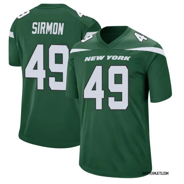 Men's Jackson Sirmon New York Jets Game Green Gotham Jersey