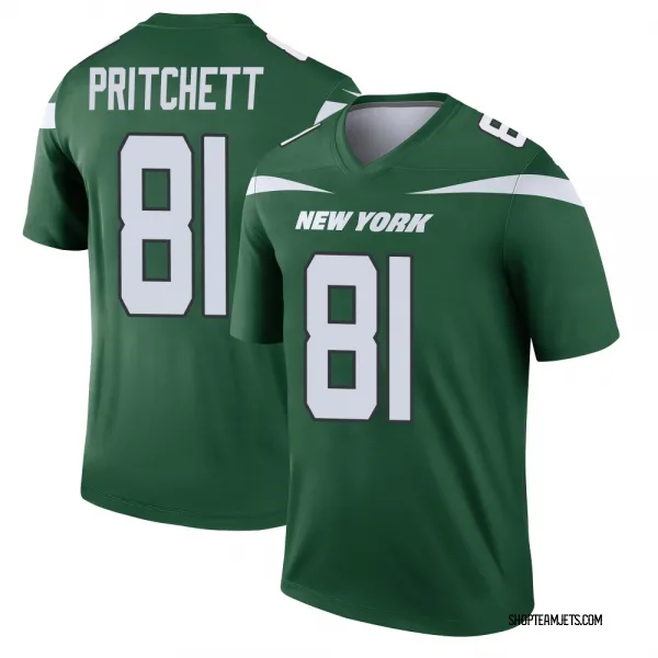 Men's Jamaal Pritchett New York Jets Legend Green Gotham Player Jersey