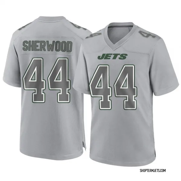 Men's Jamien Sherwood New York Jets Game Gray Atmosphere Fashion Jersey