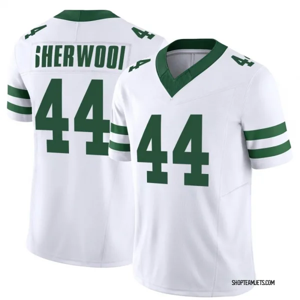 Men's Jamien Sherwood New York Jets Game White Legacy Jersey