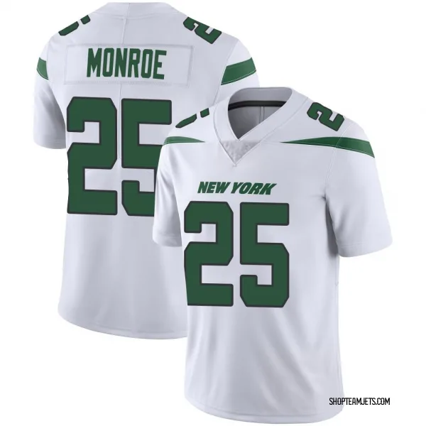 Men's Jarius Monroe New York Jets Limited White Spotlight Vapor Jersey