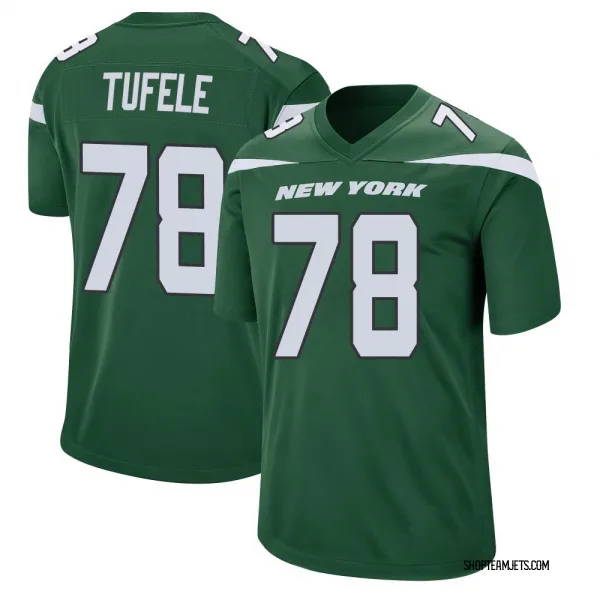 Men's Jay Tufele New York Jets Game Green Gotham Jersey