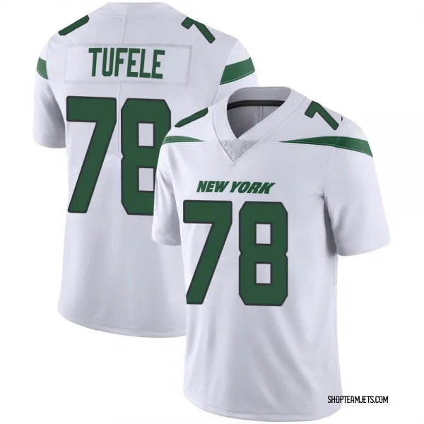 Men's Jay Tufele New York Jets Limited White Spotlight Vapor Jersey