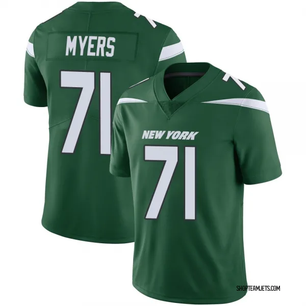 Men's Josh Myers New York Jets Limited Green Gotham Vapor Jersey