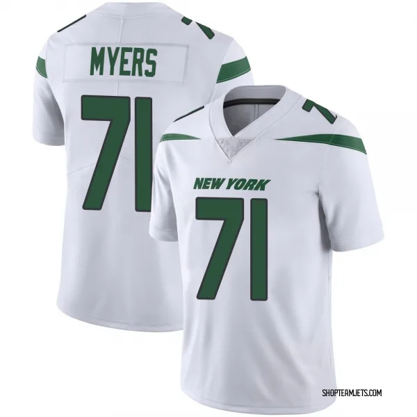 Men's Josh Myers New York Jets Limited White Spotlight Vapor Jersey
