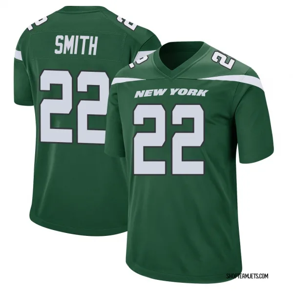 Men's Keidron Smith New York Jets Game Green Gotham Jersey