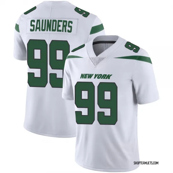 Men's Khalen Saunders New York Jets Limited White Spotlight Vapor Jersey