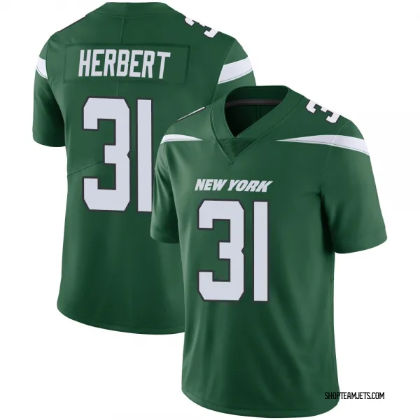 Men's Khalil Herbert New York Jets Limited Green Gotham Vapor Jersey