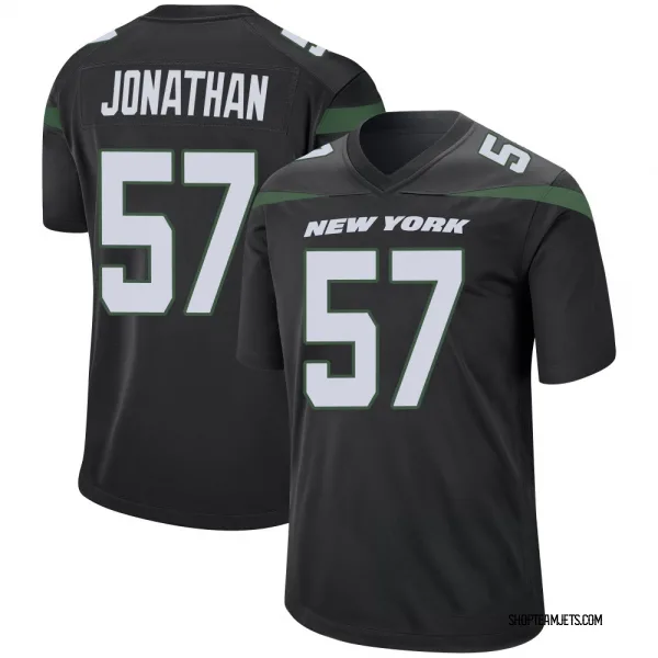 Men's Kingsley Jonathan New York Jets Game Black Stealth Jersey