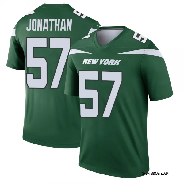 Men's Kingsley Jonathan New York Jets Legend Green Gotham Player Jersey