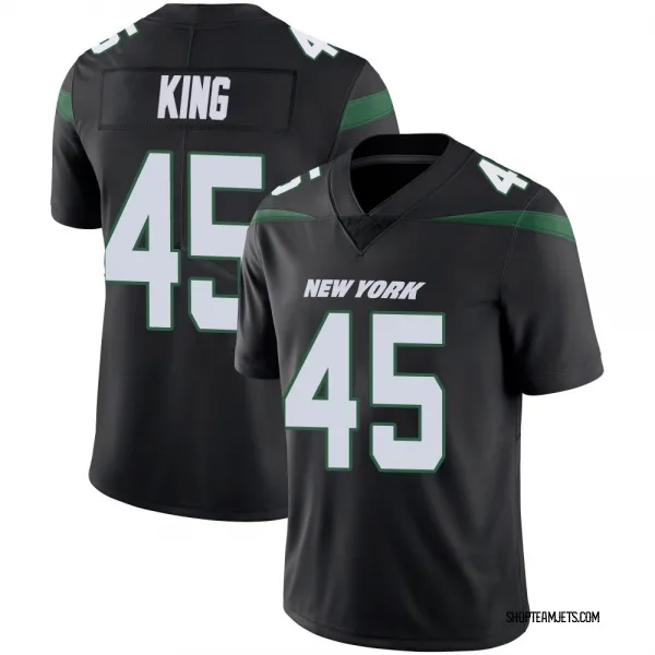 Men's Kobe King New York Jets Limited Black Stealth Vapor Jersey