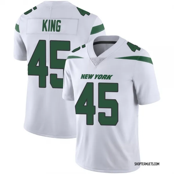 Men's Kobe King New York Jets Limited White Spotlight Vapor Jersey