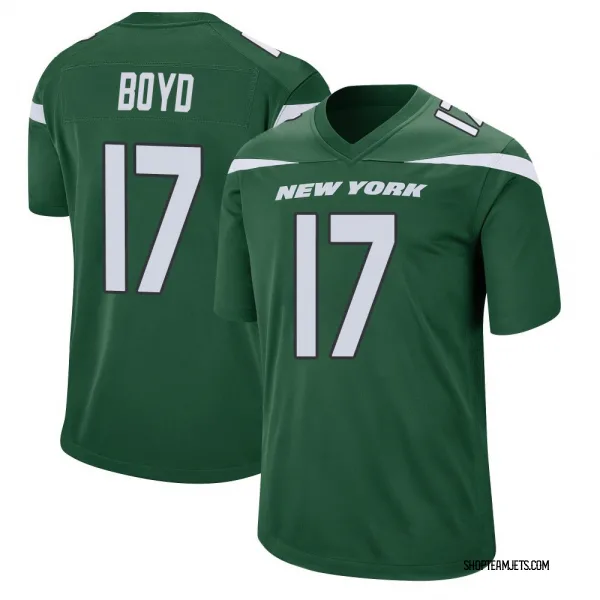 Men's Kris Boyd New York Jets Game Green Gotham Jersey