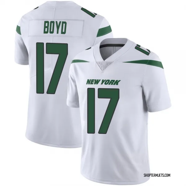 Men's Kris Boyd New York Jets Limited White Spotlight Vapor Jersey