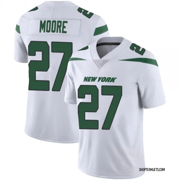 Men's Malachi Moore New York Jets Limited White Spotlight Vapor Jersey