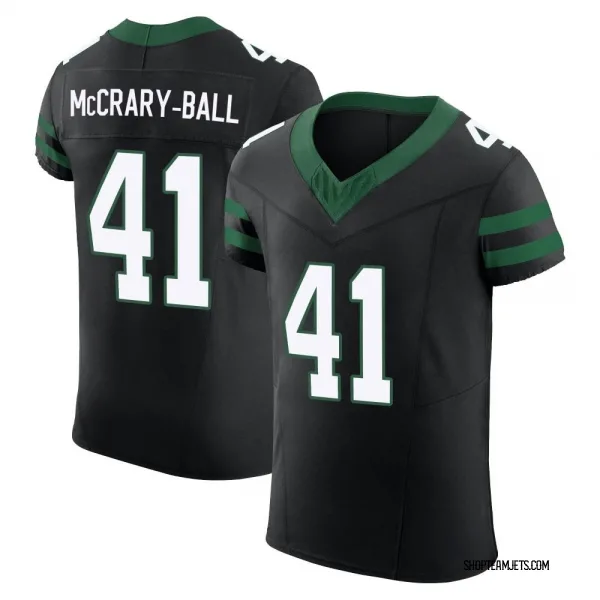 Men's Marcelino McCrary-Ball New York Jets Elite Black Legacy Alternate Vapor F.U.S.E. Jersey