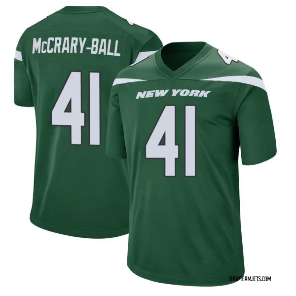 Men's Marcelino McCrary-Ball New York Jets Game Green Gotham Jersey