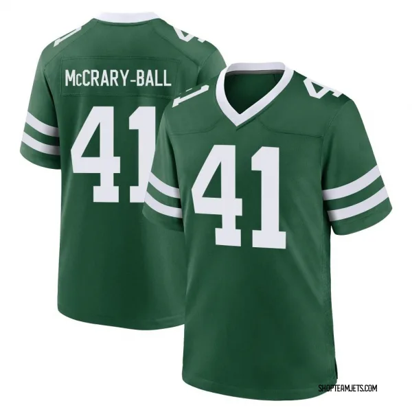 Men's Marcelino McCrary-Ball New York Jets Game Green Legacy Jersey