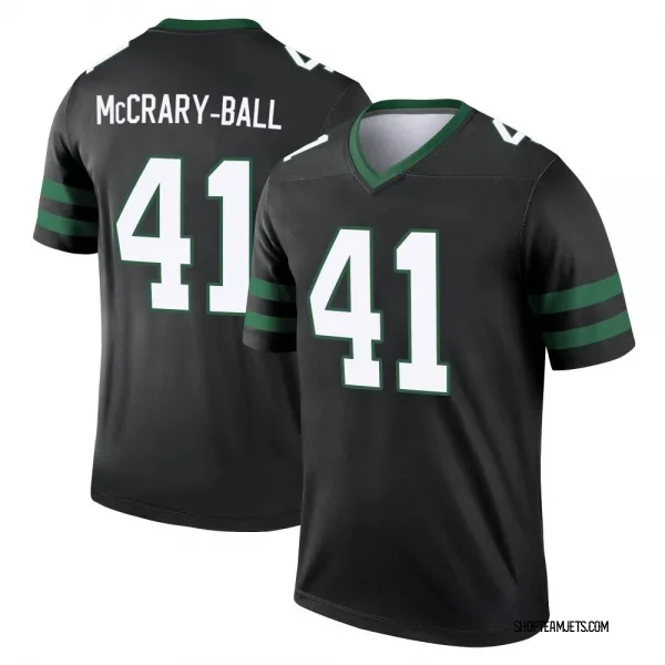 Men's Marcelino McCrary-Ball New York Jets Legend Black Legacy Jersey