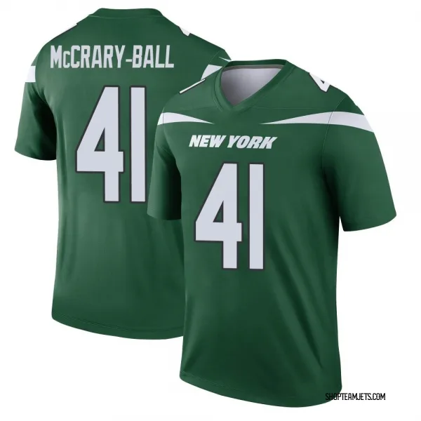 Men's Marcelino McCrary-Ball New York Jets Legend Green Gotham Player Jersey