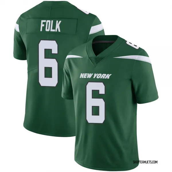 Men's Nick Folk New York Jets Limited Green Gotham Vapor Jersey
