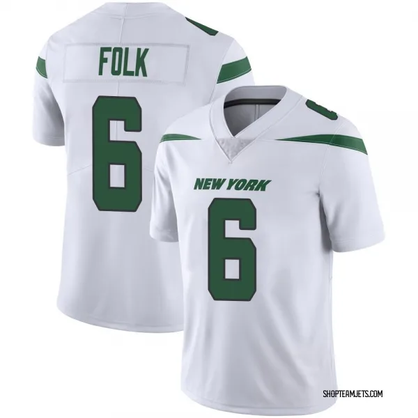 Men's Nick Folk New York Jets Limited White Spotlight Vapor Jersey