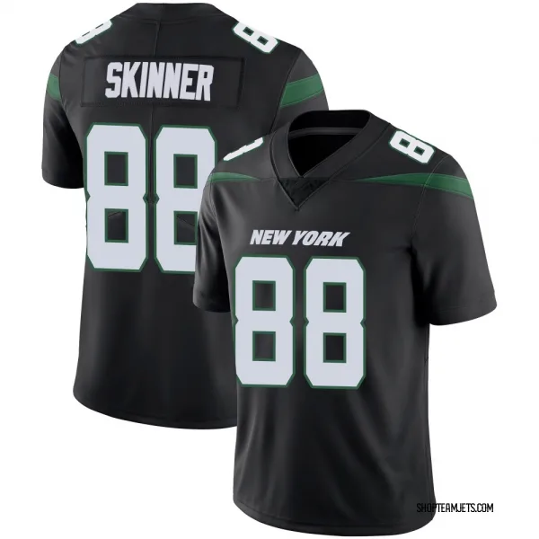 Men's Quentin Skinner New York Jets Limited Black Stealth Vapor Jersey