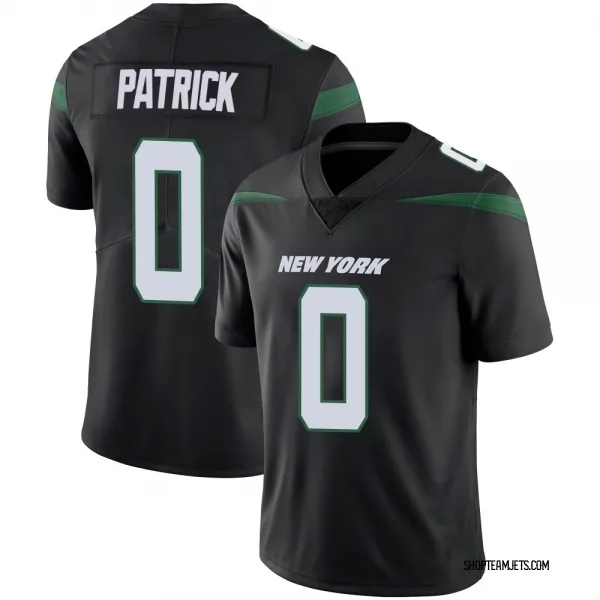 Men's Tim Patrick New York Jets Limited Black Stealth Vapor Jersey