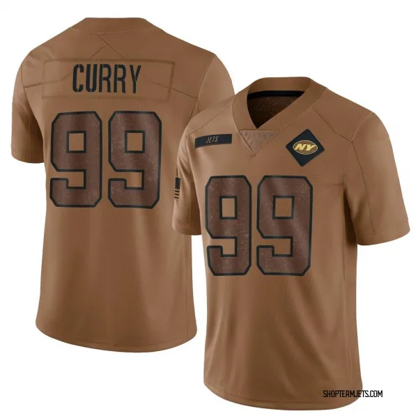 Men's Vinny Curry New York Jets Limited Brown 2023 Salute To Service Jersey