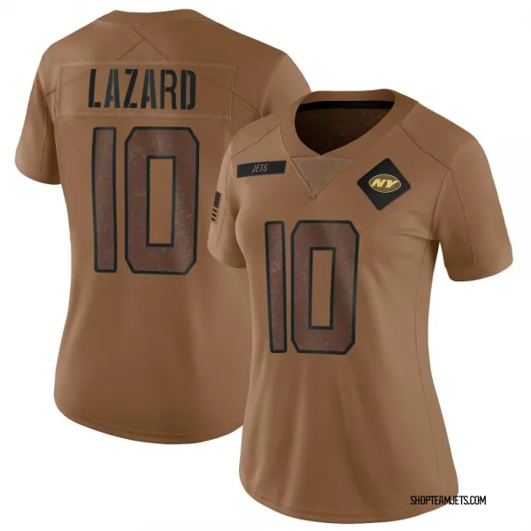 Women's Allen Lazard New York Jets Limited Brown 2023 Salute To Service Jersey