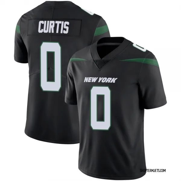 Youth Chase Curtis New York Jets Limited Black Stealth Vapor Jersey