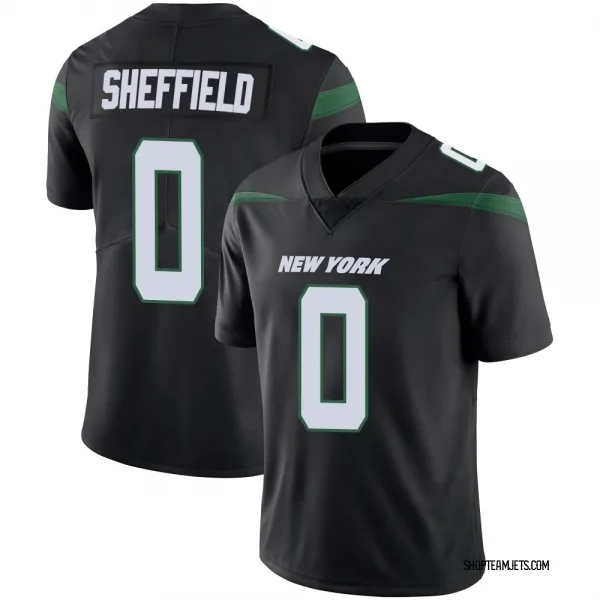 Youth DT Sheffield New York Jets Limited Black Stealth Vapor Jersey