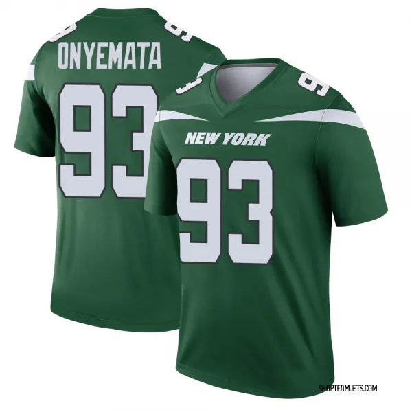 Youth David Onyemata New York Jets Legend Green Gotham Player Jersey