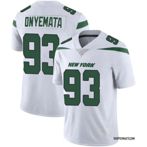 Youth David Onyemata New York Jets Limited White Spotlight Vapor Jersey
