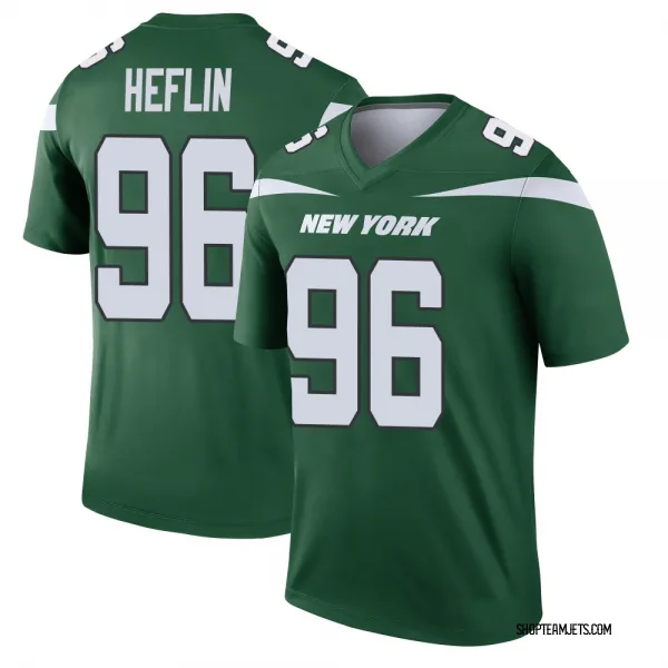 Youth Jack Heflin New York Jets Legend Green Gotham Player Jersey