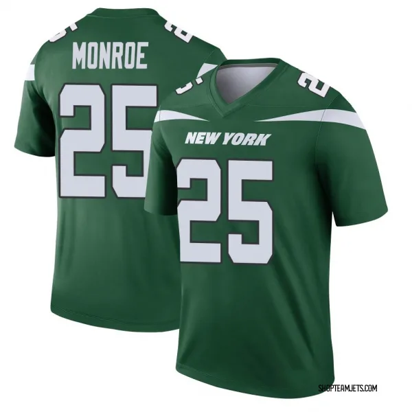 Youth Jarius Monroe New York Jets Legend Green Gotham Player Jersey