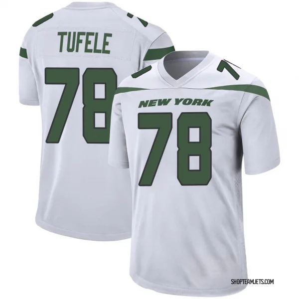 Youth Jay Tufele New York Jets Game White Spotlight Jersey