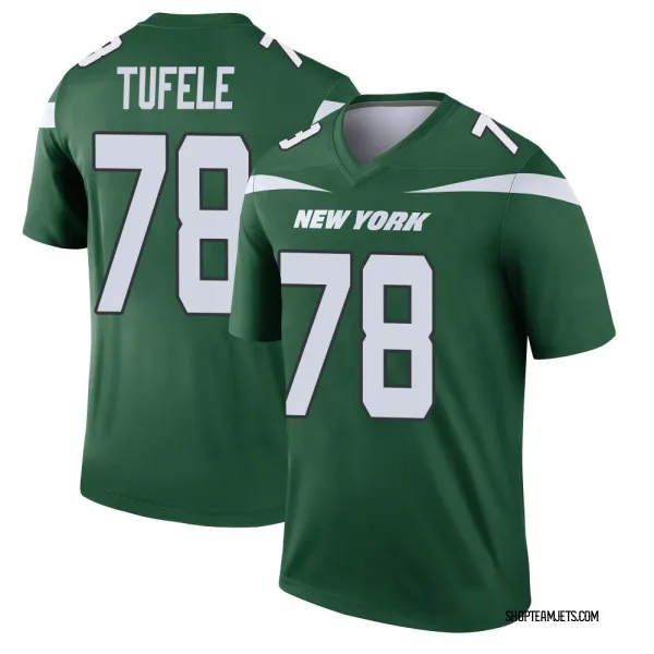Youth Jay Tufele New York Jets Legend Green Gotham Player Jersey
