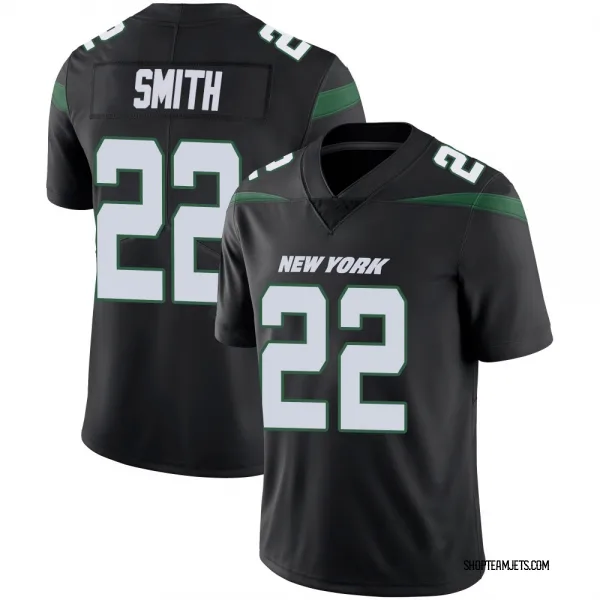 Youth Keidron Smith New York Jets Limited Black Stealth Vapor Jersey