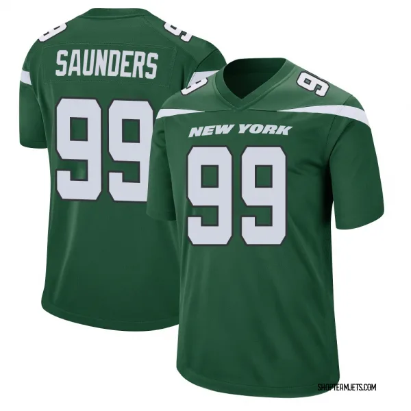 Youth Khalen Saunders New York Jets Game Green Gotham Jersey