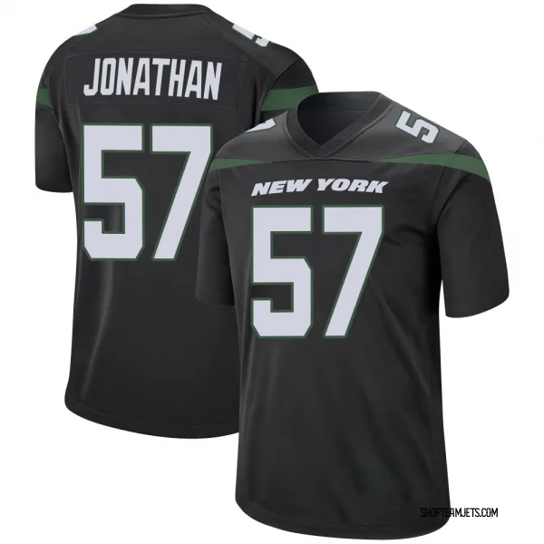Youth Kingsley Jonathan New York Jets Game Black Stealth Jersey