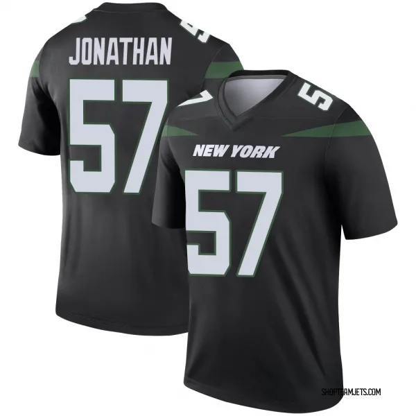 Youth Kingsley Jonathan New York Jets Legend Black Stealth Color Rush Jersey