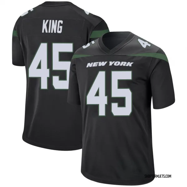 Youth Kobe King New York Jets Game Black Stealth Jersey